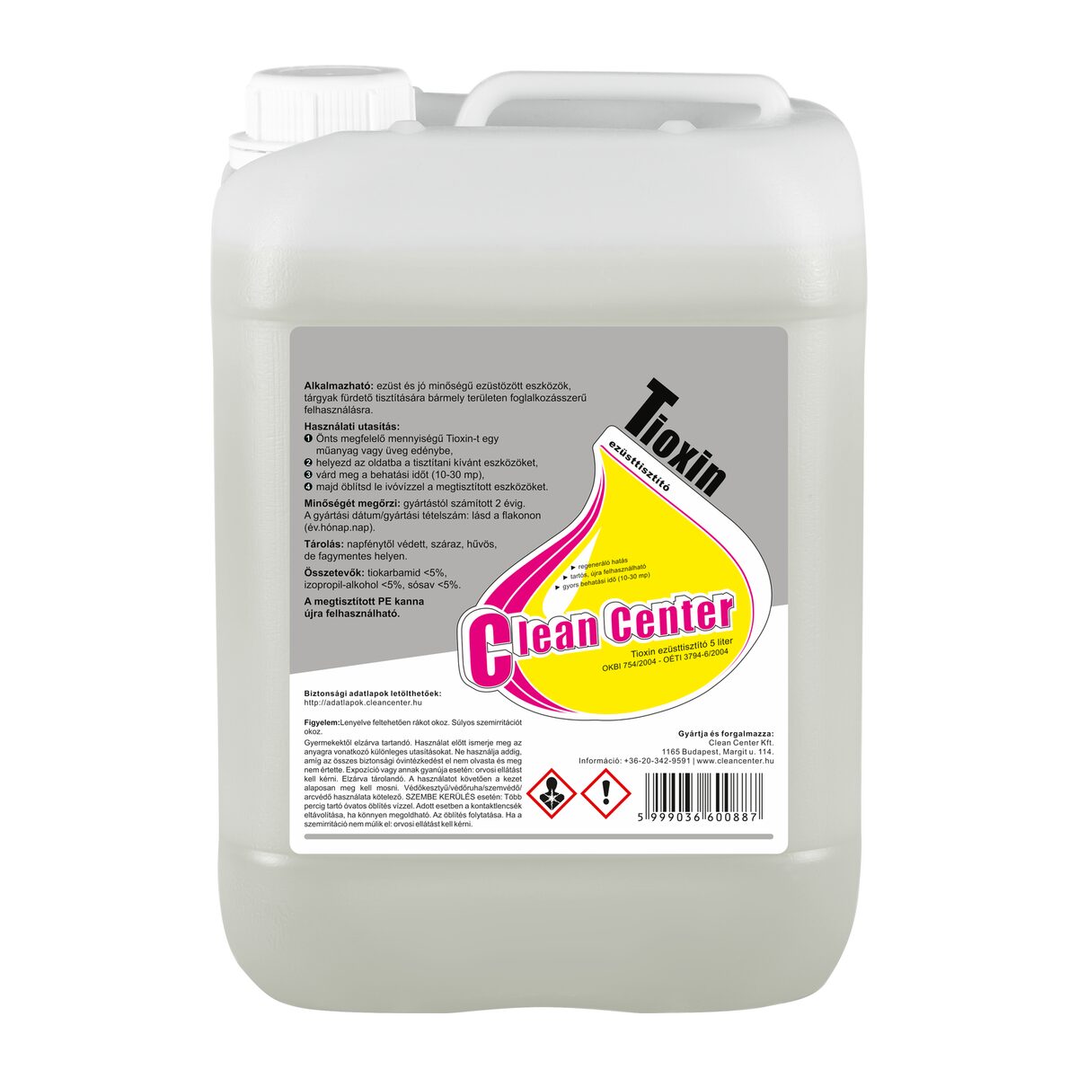 Tioxin ezüsttisztító 5 liter
